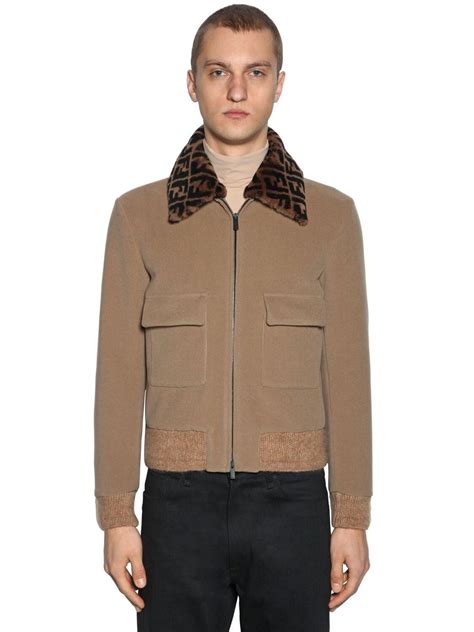 fendi mens winter coat|Fendi bomber jacket men's.